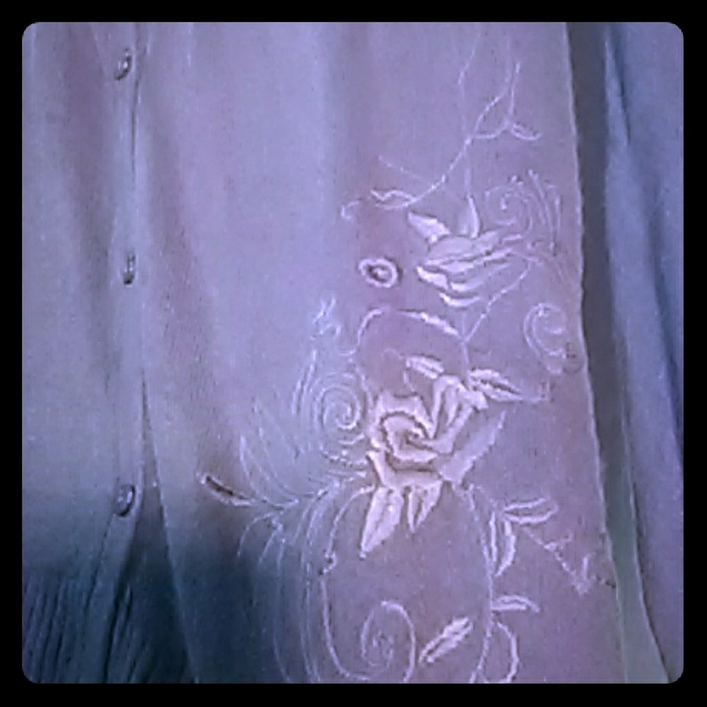 Bogari Floral Embroidered Cardigan